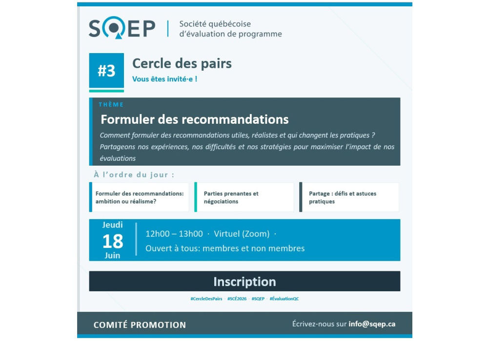 Cercle des pairs - Formuler des recommandations